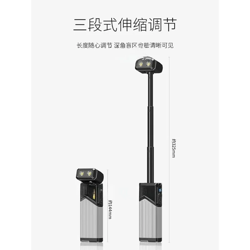 

Magnetic LED super bright long battery life large capacity retractable strong light charging small