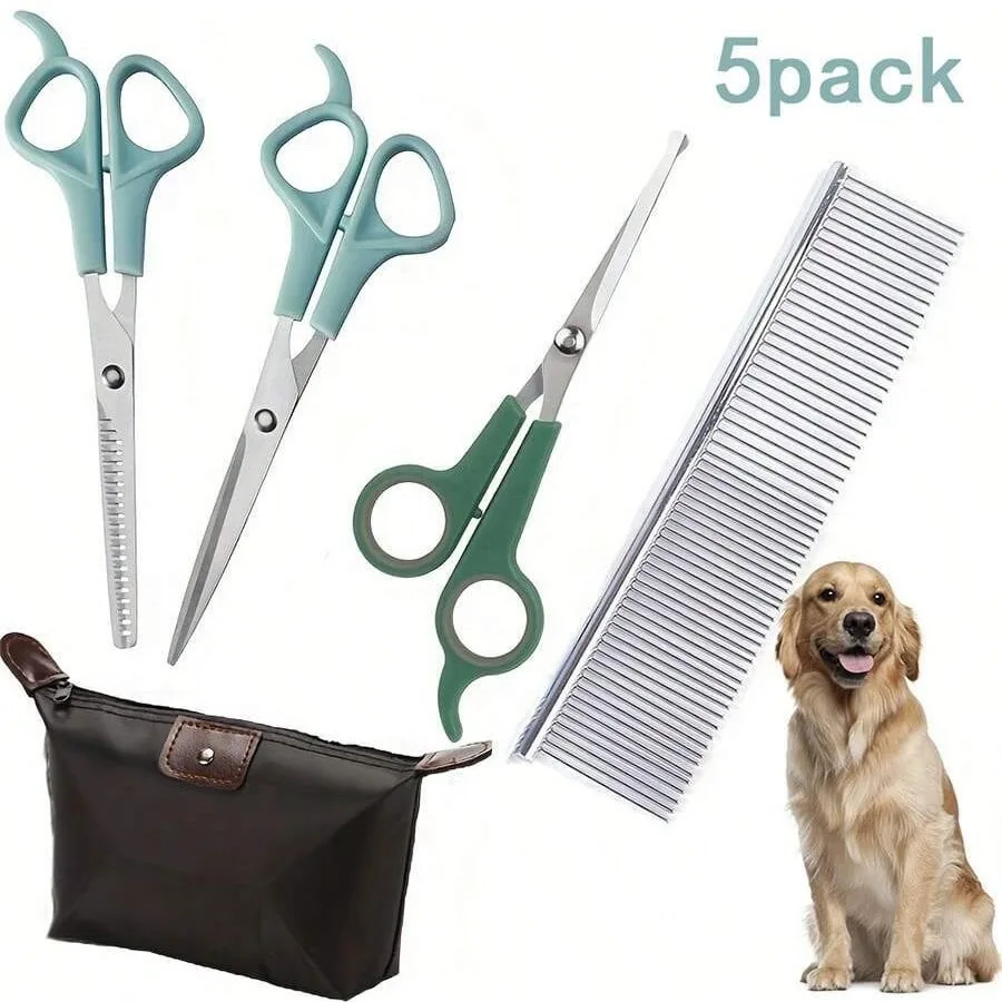 

Home & Garden Pet Products Grooming Small Animals New summer pet grooming tools cat cleaning set dog scissors comb hair