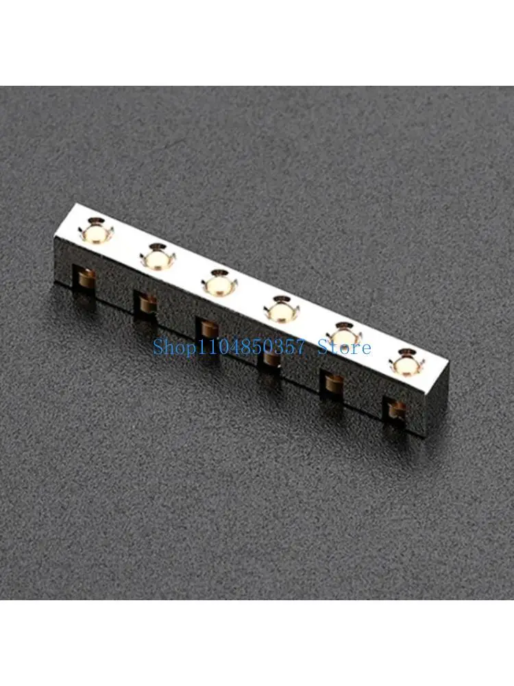 

652F Adjustable 6 Strings 42mm Height Curved Brass Replacements Guitar Brass Nut Replacement Parts