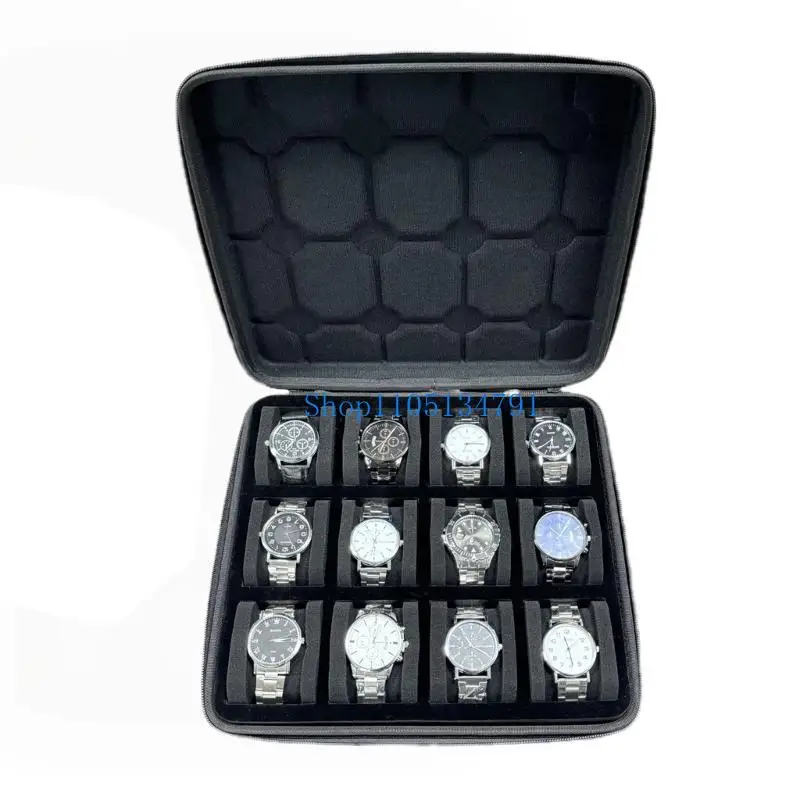 

98km 12 Slot Watch Box Watch Organizers Watch Case EVA Oxford Cloth Watch Protections