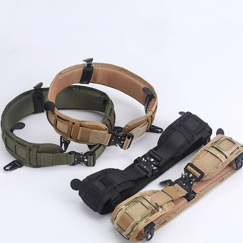 Tactical Outdoor Camouflage Belt - Molle Duty Padded Utility Belt Lightweight and Durable Paintball Hunting Archery