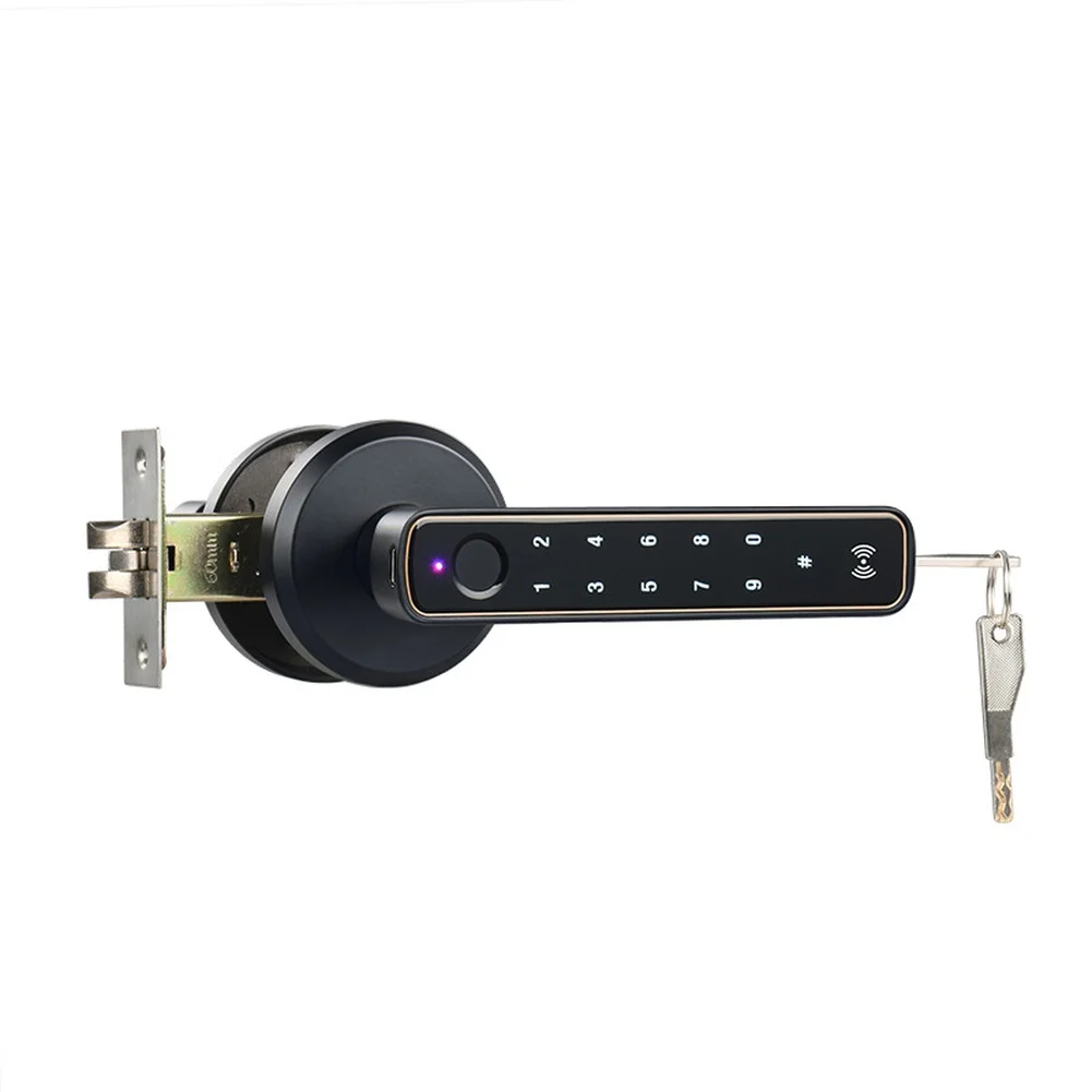 For Smart Home Smart Lock Biometric Keyless Entry Entrance Security 15.3*2.1*6.4cm Biometric Door Lock With App