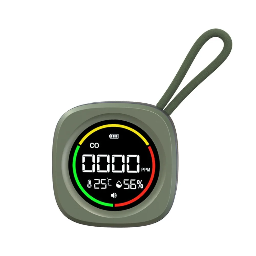 3 في 1 كاشف أول أكسيد الكربون شاشة LCD عالية الوضوح قابلة لإعادة الشحن كاشف ثاني أكسيد الكربون إنذار مراقبة جودة الهواء المغناطيسي