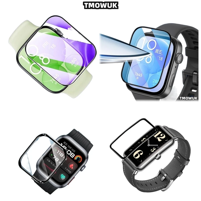 

For Huawei Band 6 7 8 9 10 B6 B7 Watch D2 Fit 3 4 Pro Special Edition Flexible Screen Film 3D Curved Full Cover Protector