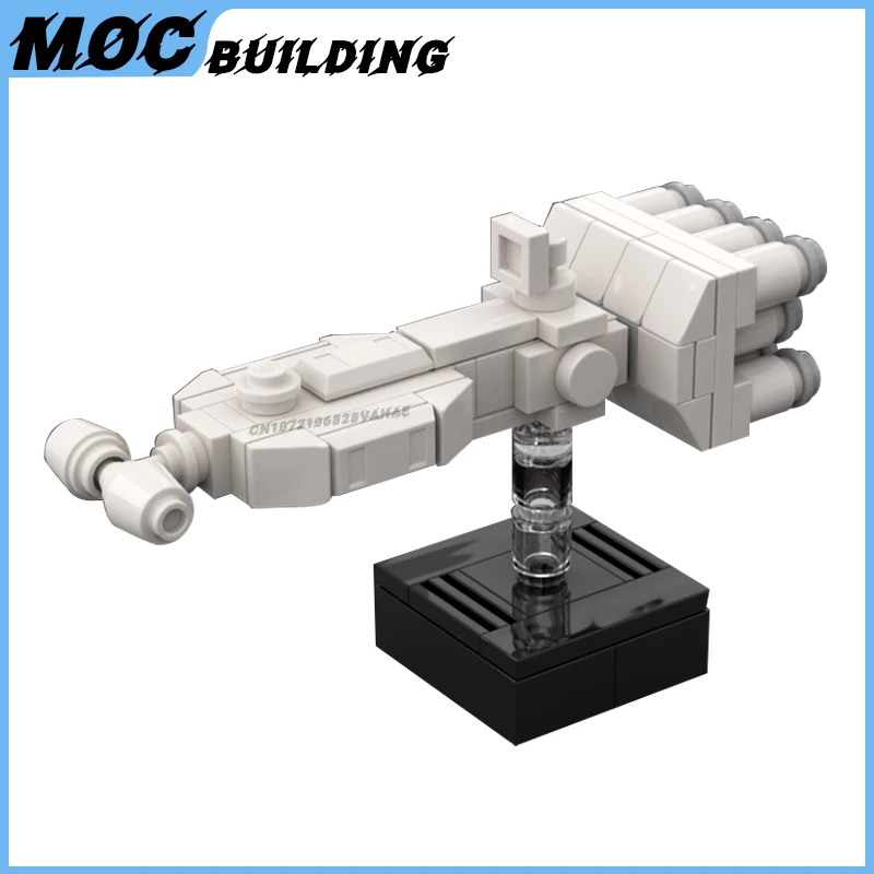 MOC Building Block Space Movie Series Micro Starfighter Spaceship Model DIY Assembly Bricks Creative Toy Collection Display Gift