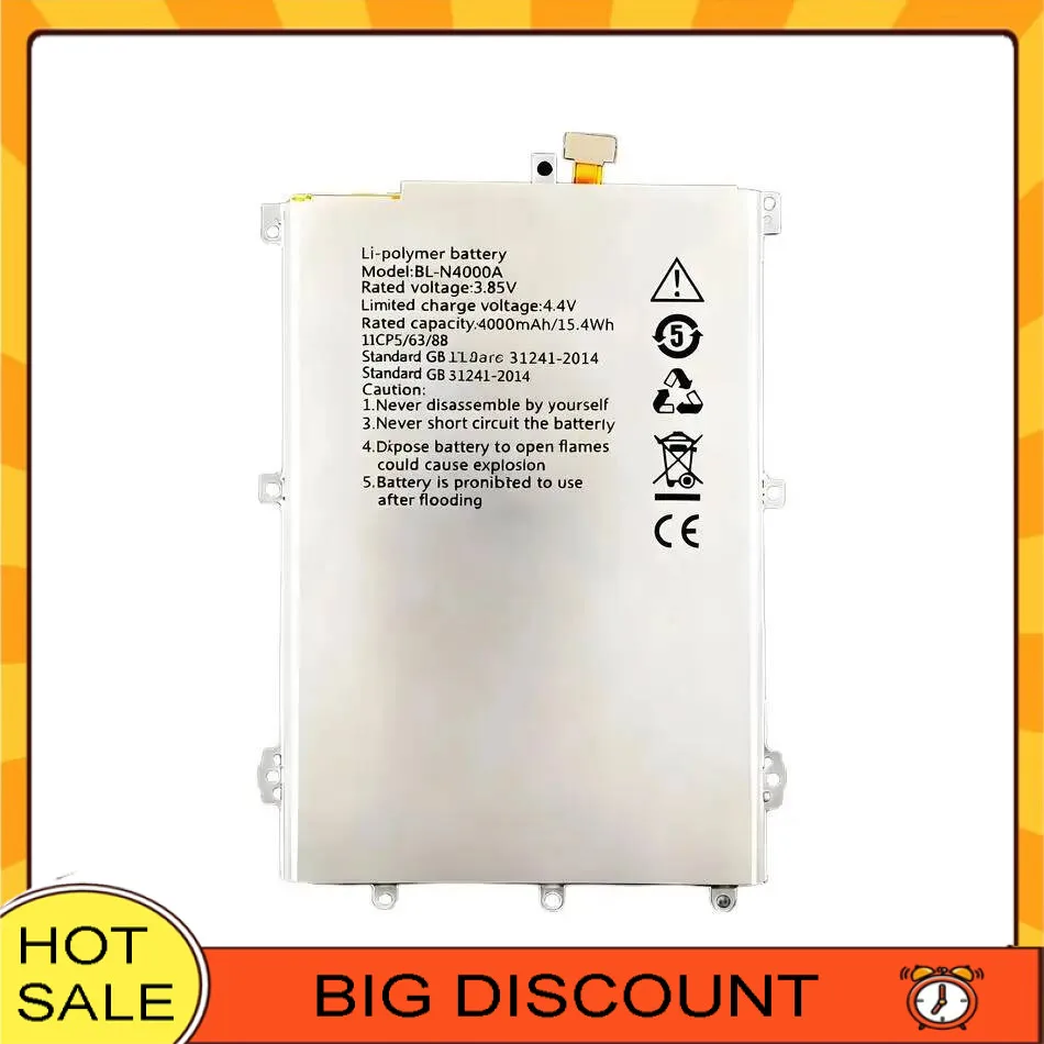 4000 мАч BL-N4000A Аккумулятор для мобильного телефона Высокопроизводительный легкий вес для Highscreen Power Ice Max