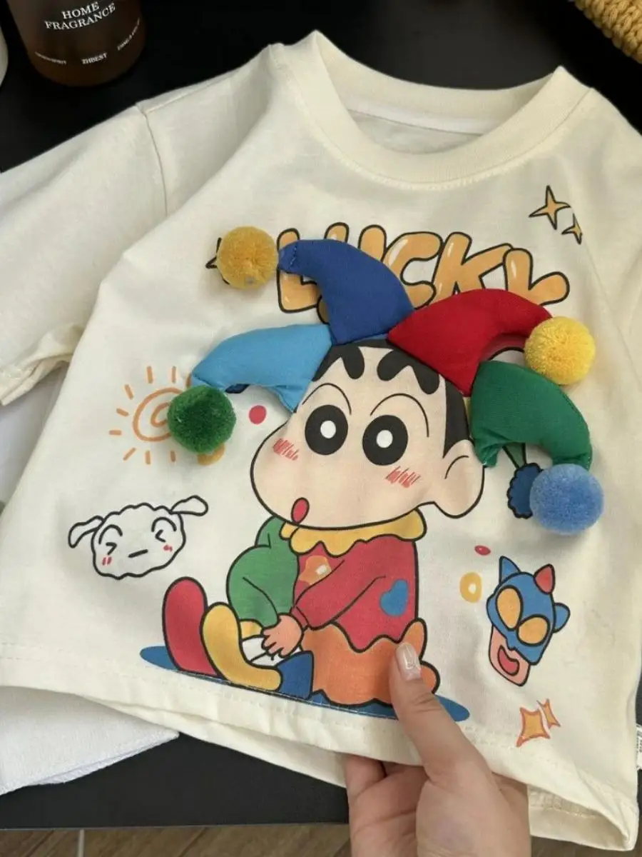 قميص قطني طويل الأكمام للفتيات الصغيرات بطباعة ثلاثية الأبعاد، ملابس خريفية أنيقة للأطفال، قطن نقي، تصميم جديد لعام 2025