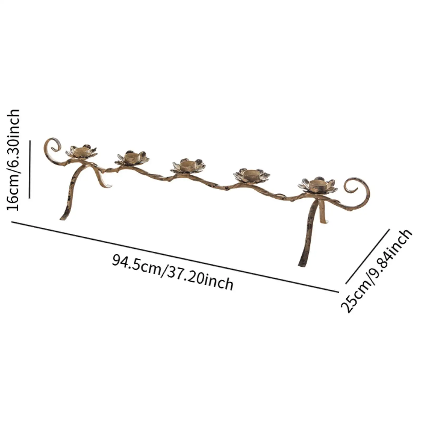 Świecznik Lotosowy Kandelabr Elegancki Świecznik na Świece Słupkowe Stojak na Świecę na Biurko Festiwal Salon