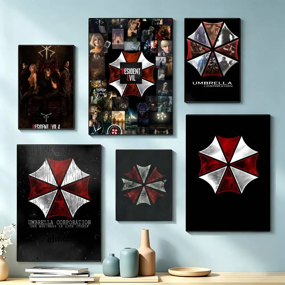 cool Leon Kennedy Resident Evil Poster Waterproof Wall Art Sticker For Bar Living Room Vintage Decor High Quality Print Gift