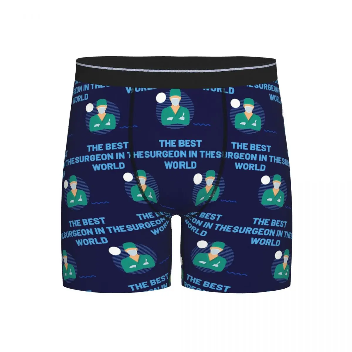 

Long Boxer Underpants Shorts The Best Surgeon In The World Panties Male Comfortable Underwear for Homme Man Boyfriend Gifts