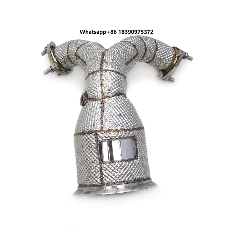 Custom Ready in Stock Exhaust Insulated Downpipe   Downpipe Exhaust Pipes Header   h003