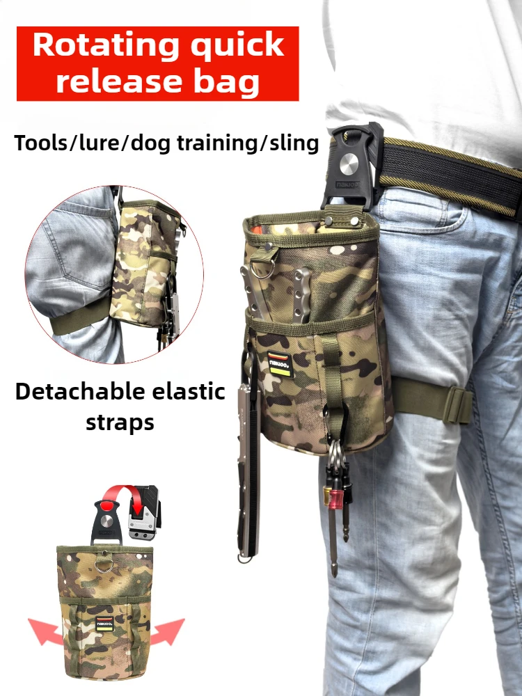 Rotated Quick Hanging Waist Tool Bag Oxford Waterproof Leg Elastic Strap Waist Bag Storage Tools Detachable Hang Bags Quickly
