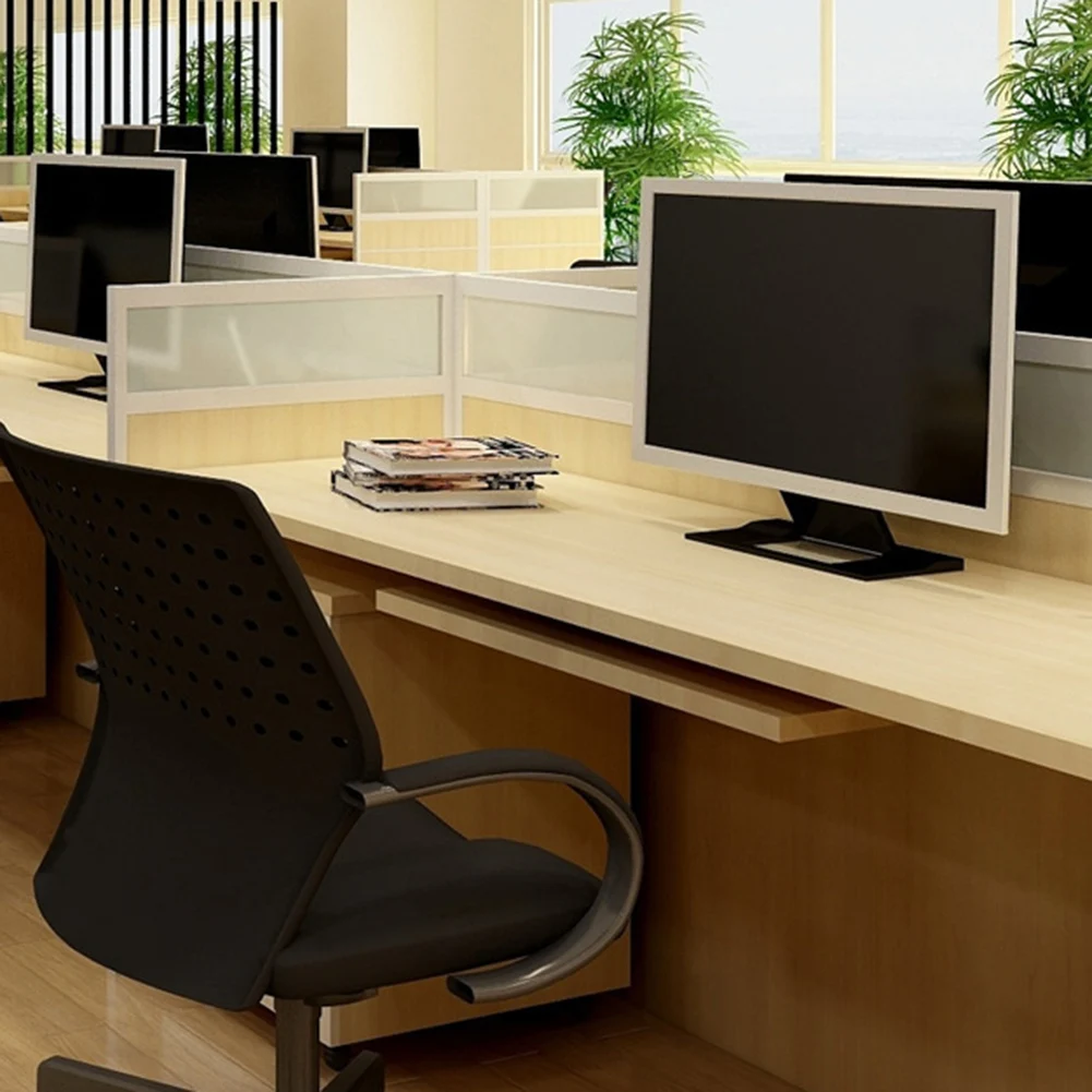 ABRW-35Key Desk Keyboard Drawer Rail Desk Tray Slide Rail Track Adjustable Side Mount Suites Underdesk Computer Slide Rail