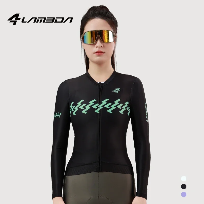 

Новая женская велосипедная майка LAMEDA, быстросохнущая и влагоотводящая, с длинными рукавами, для шоссейного велоспорта.