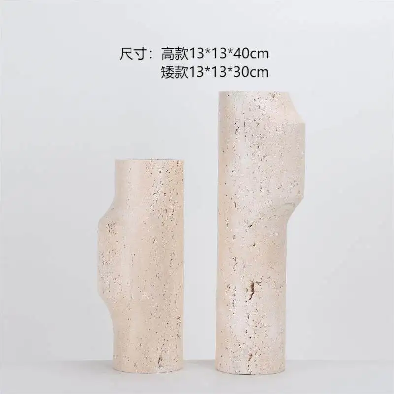 Light luxury simple wabi-sabi wind flower ornaments living room home soft decoration ornaments