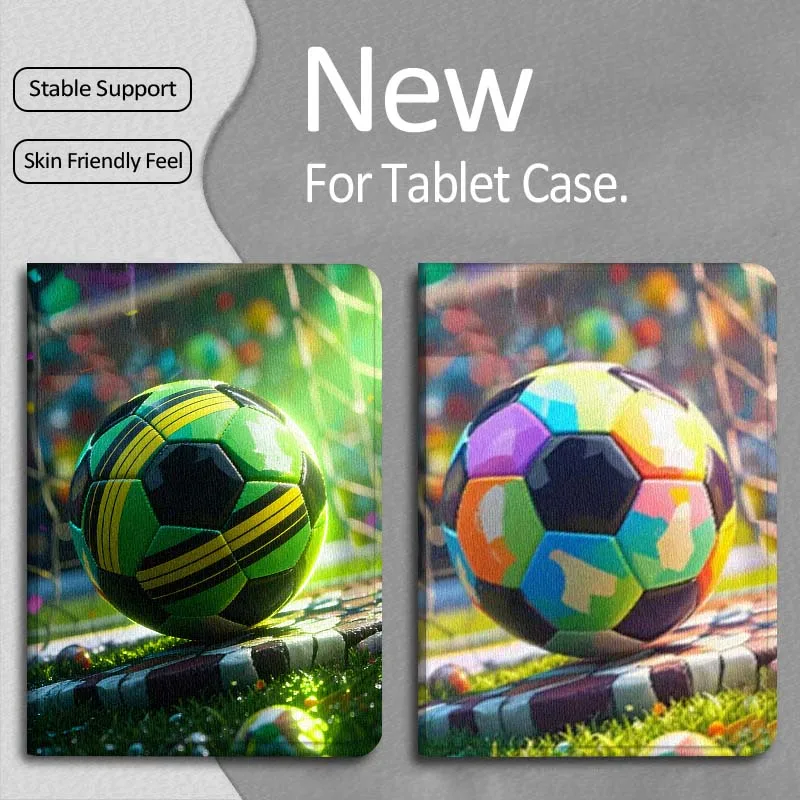

Football Art Popular Gift For Apple iPad Pro Air 13 2 7th 6th 2025 M2 M3 M4 M512.9 13 inch Foldable Tablet Case