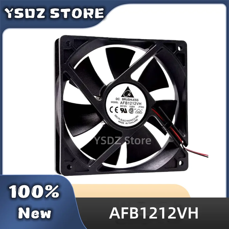 AFB1212VH 2/3/4-wire DC12V 0.6A 120*120*25MM For Delta New Original Cooling fan Fast Shipping
