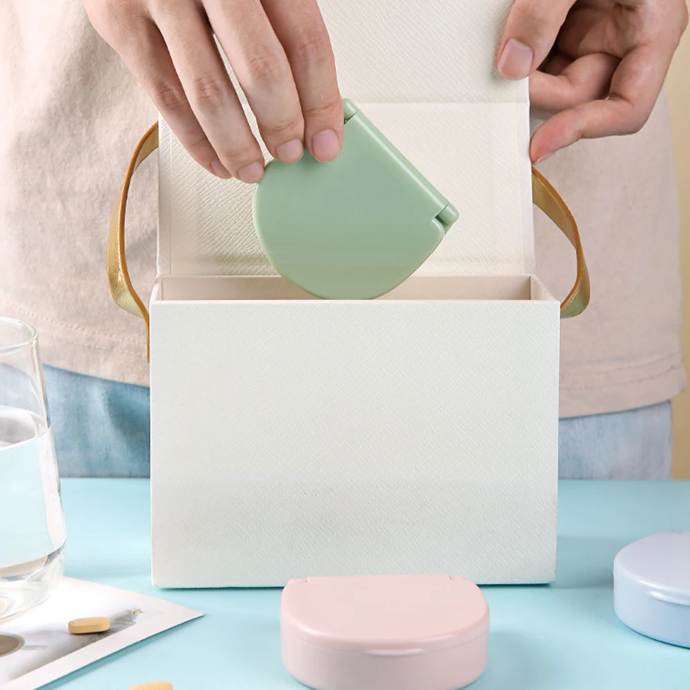 1 قطعة منظم حبوب الدواء اليومي الجديد 4 مقصورات ، صندوق حبوب صغير محمول علبة حبوب السفر ، حاوية حبوب صغيرة لجيب المحفظة #6