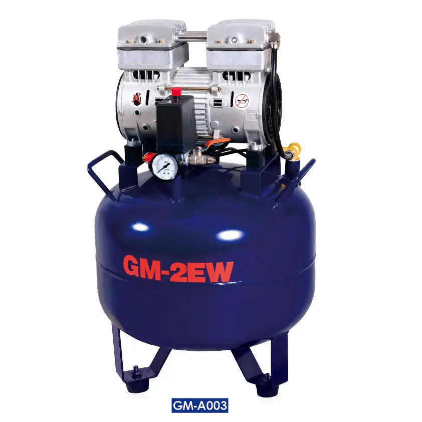 32L Portable Me-Dical Compressor,110V 850W Electric Den-Tal 8 Gallon Oil-Free Pump 58-64Db Quiet Pancake Air Compressor