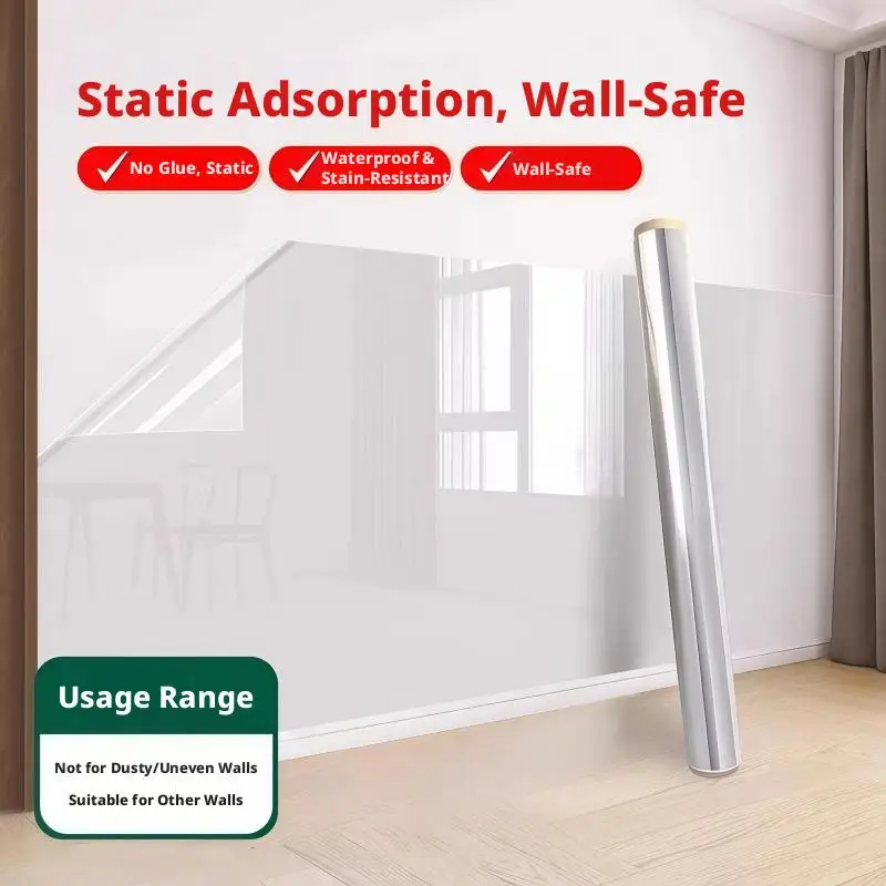 Electrostatic Wall Protector Film Clear Kitchen Backsplash Guard Anti Scratch Pet Cat Furniture Protector Sticker No Glue