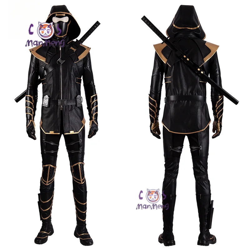 Hawkeye Superhero Cosplay Ronin Costume Shoes masks Thanos Outfits Hoodie Luxious Uniforms Party Carnival for Adult Men Any Size