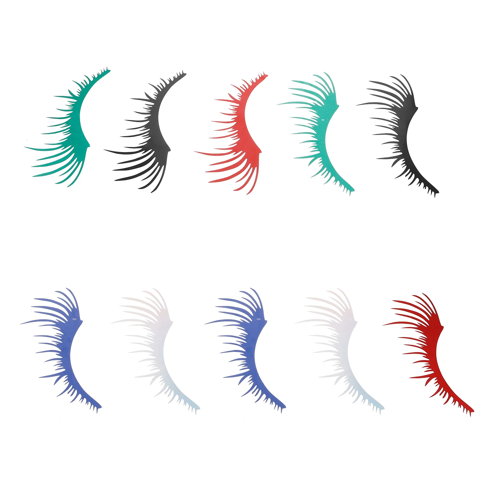 

5Pairs Car Headlight Eyelashes Decals Reflective Stickers Waterproof Easy Install Long Lasting Headlight Decal Stickers