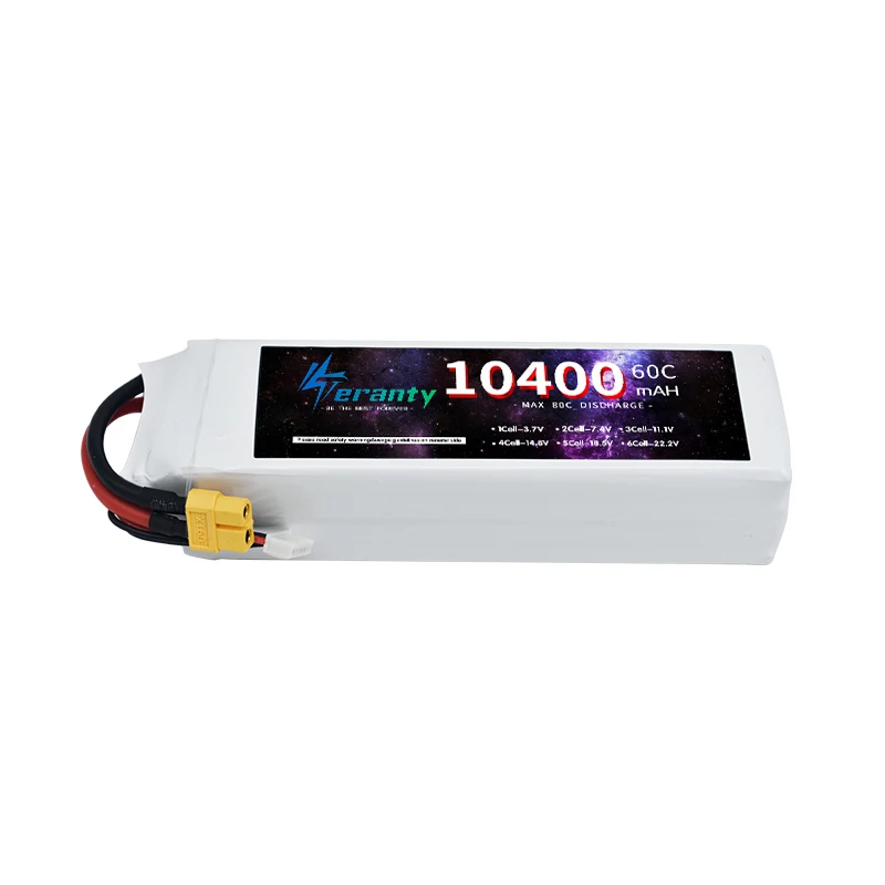 TERANTY 4S Lipo Batterij 14.8V 1800/2600/2800/3300/4200/5200/6000/6800/7800/8200/9300/10400mAh Voor RC Auto Quadcopter Vliegtuig