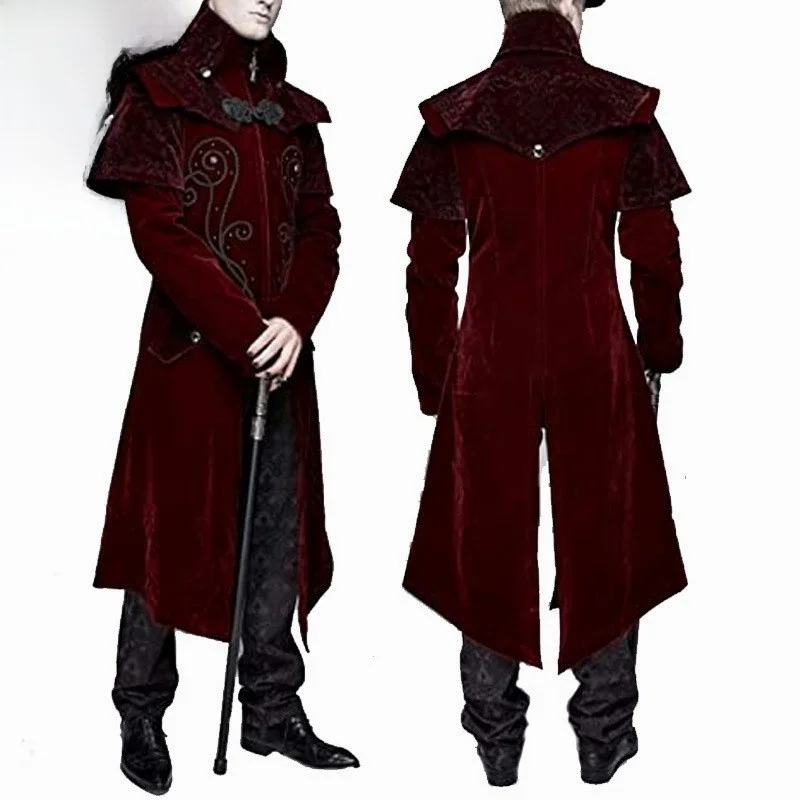

Gothic Style Halloween Cosplay Outerwear Stand Collar Jacket New Arrival Women's Traditional Chinese Costume Stage Performance