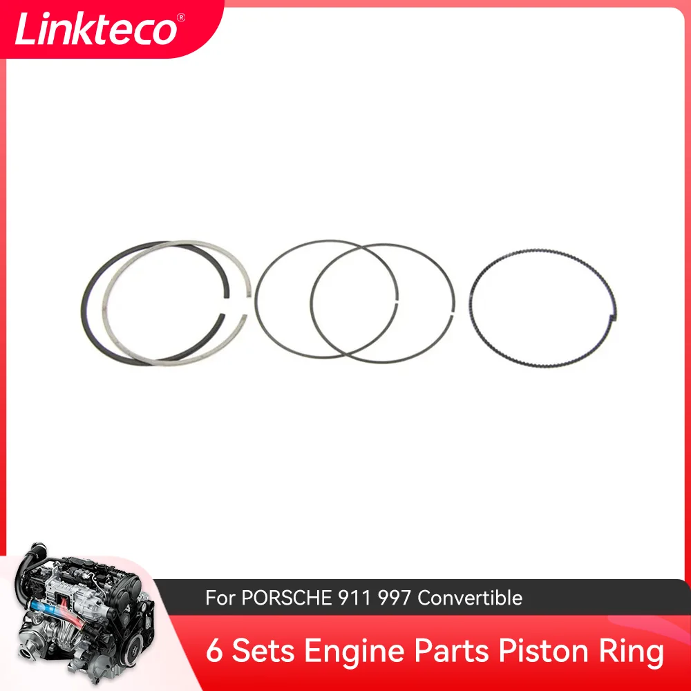 

6 комплектов деталей двигателя, поршневое кольцо OEM 99710305305 для PORSCHE 911 997 Convertible