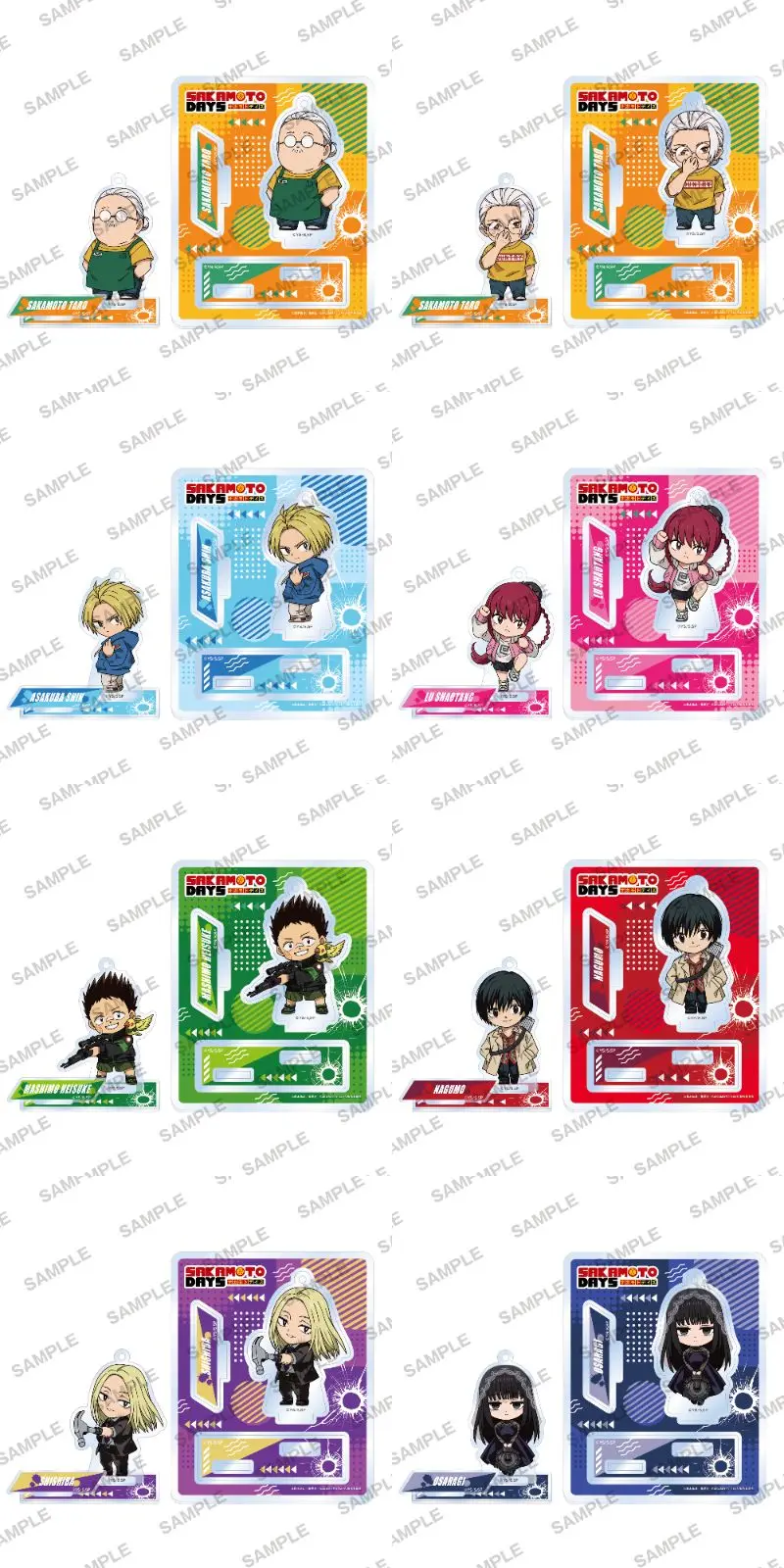 

10CM Charm Anime Sakamoto Days Acrylic Stand Model Cosplay Characters Ornament Accessories Goods Collection Gifts