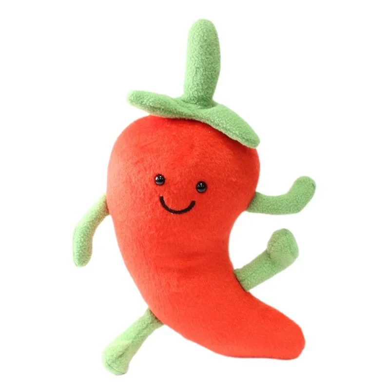 En Stock, juguetes creativos de peluche de frutas y verduras para niños, muñecas realistas de zanahoria, juguete educativo suave para padres e hijos