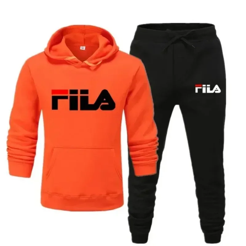 Classic Couple Hoodie 2‑Piece Tracksuit Set