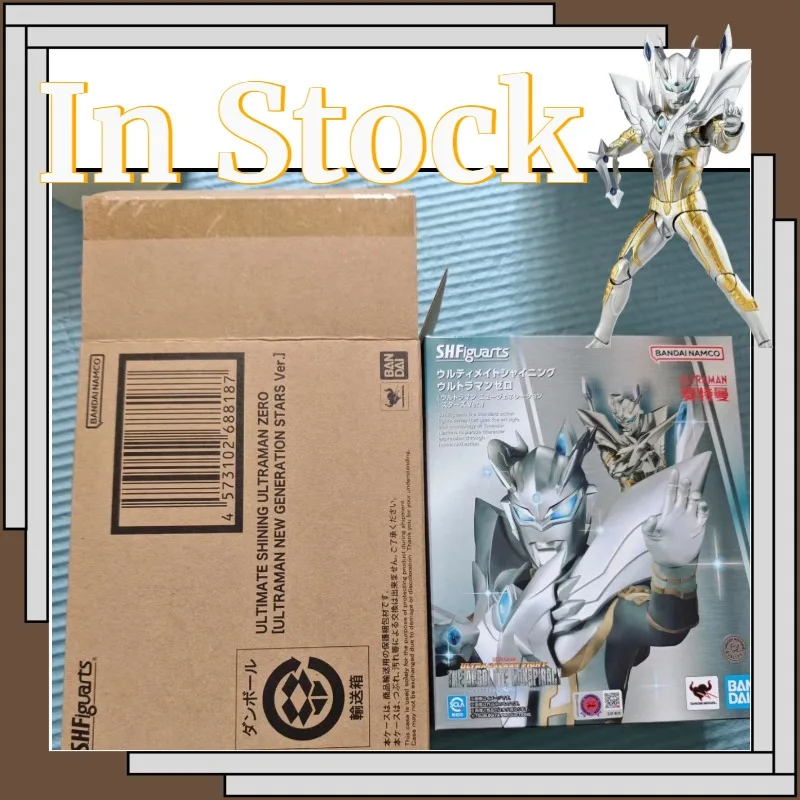 

В наличии: Фигурки Bandai S.H.Figuarts Ultraman Shining Ultraman Zero, модели для декора рабочего стола, игрушки, аниме-фигурки