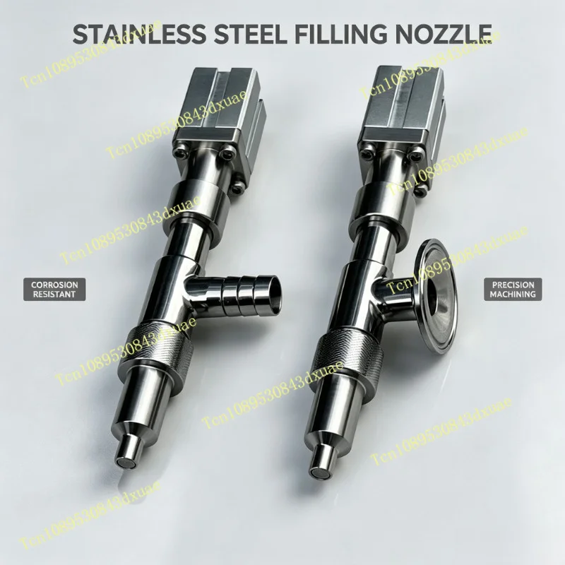 304 Food Grade Stainless Steel Filling Valve Drip-Proof Corrosion-Resistant Magnetic Air Blowing Filling Nozzle