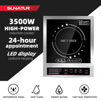 SUNATUR 3500w Induction Cookers Electric Portable Hob Single induction cooktop electric stove cook hotplate Commercial range