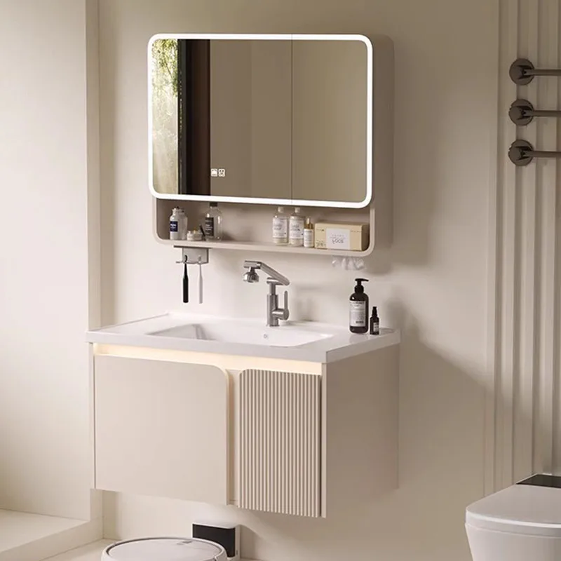 

Organizer Storage Cupboard Toilet Display Partitions White Luxury Bar Modern Bathroom Cabinet Wooden Gabinete Home Furniture