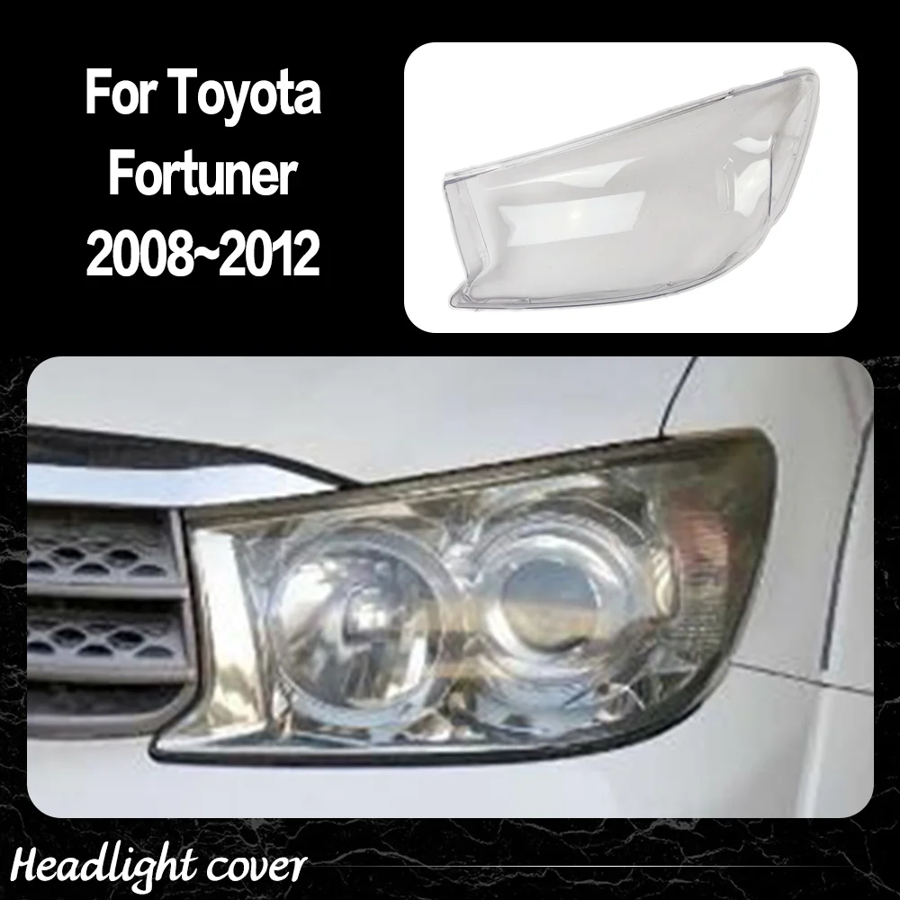 

Корпус передних фар автомобиля для Toyota Fortuner 2008 2009 2010 2011 2012, прозрачная крышка фары, замена оригинальных линз, автомобильные аксессуары