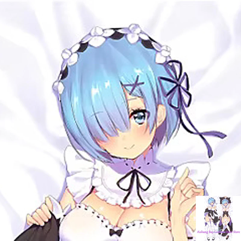 

Dakimakura Anime Pillow Cover Re:Zero Bookmarks Double Sided Print Life-size Body Decoration