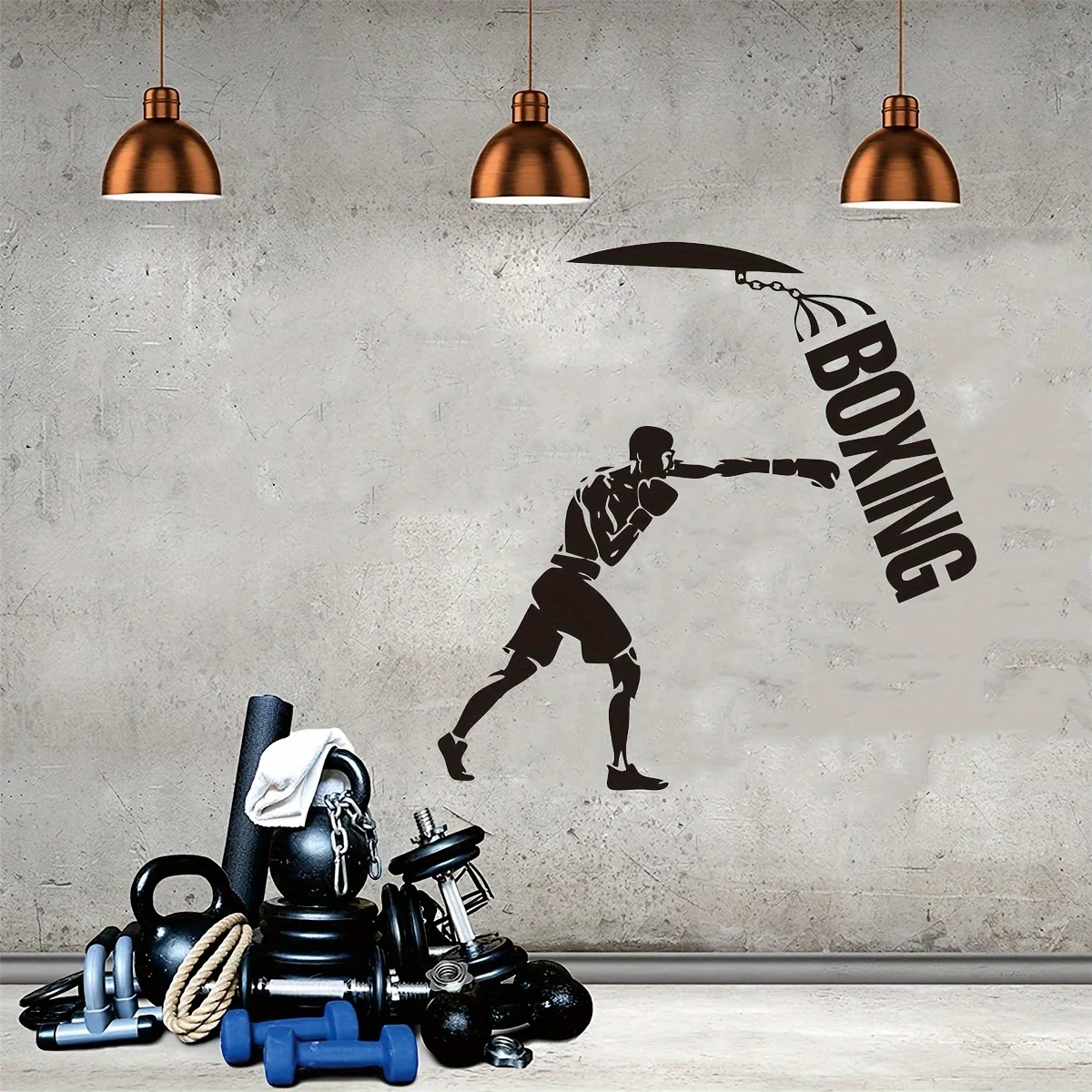 

Boxing Boxer Creative Decoration With Detachable Waterproof self-adhesive Wall stickers,suitable For bedroom,living rooms,office