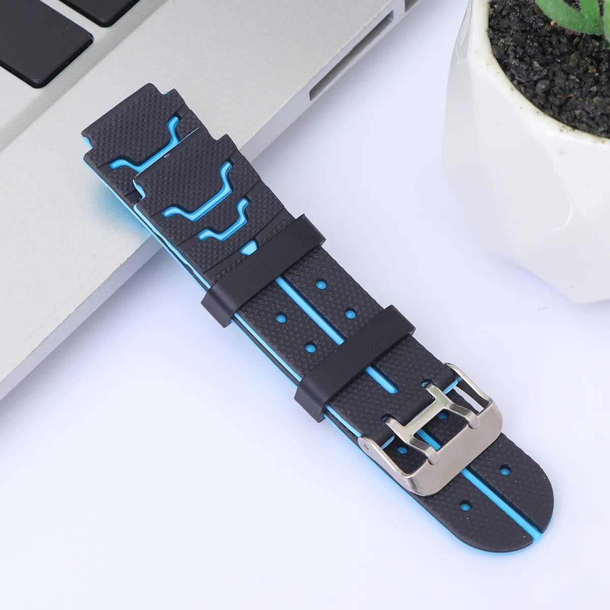 

2pcs Kids Phone Watch Replacement Strap Silicone Band Comfortable Skin-Friendly Design For Children Black Blue Color Available