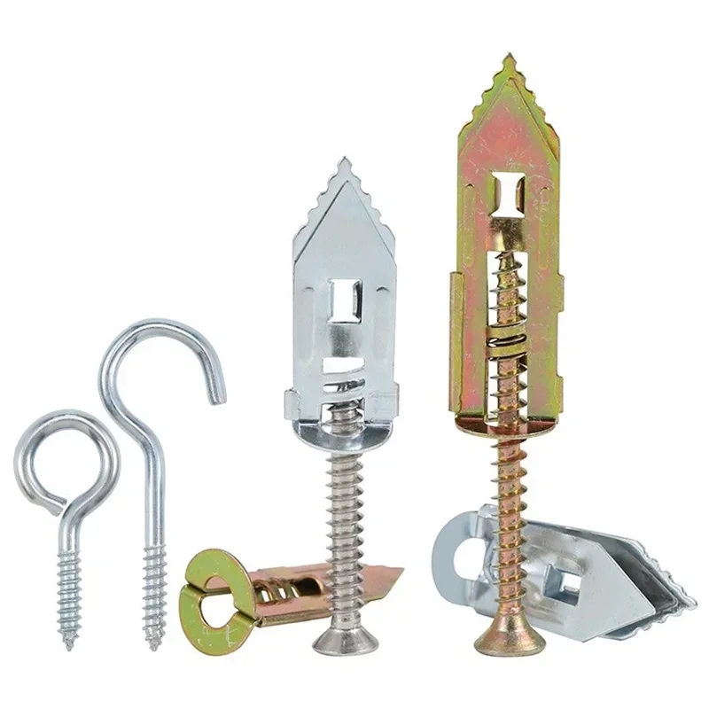 ชุดสกรูยึดผนังยิปซัมแบบเจาะเอง พร้อมสกรูยึดผนังยิปซัมแบบขยายตัว คุณภาพสูง ความยาว 30 มม. 40 มม.