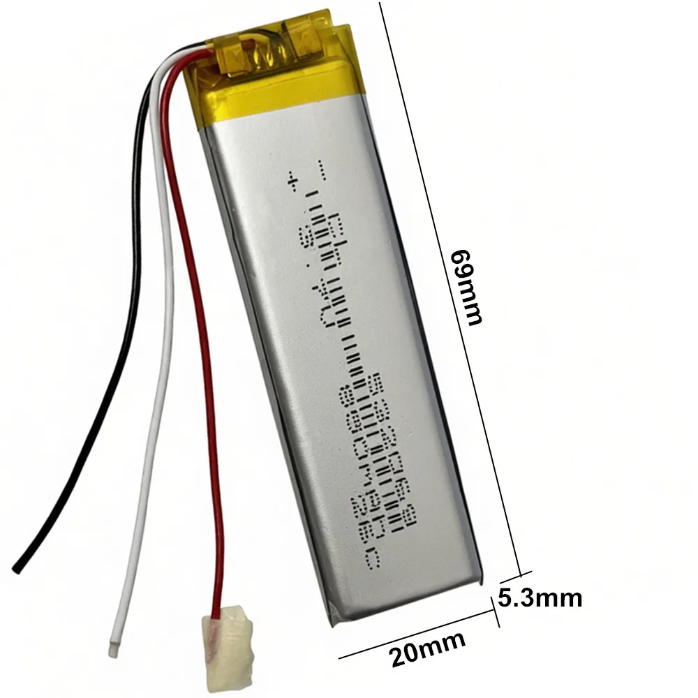 1-10PCS 532069 502070 3.7V 850mAh Lithium Polymer Battery For Learning Translation Scan Dictionary Pen Bluetooth Speaker Headset