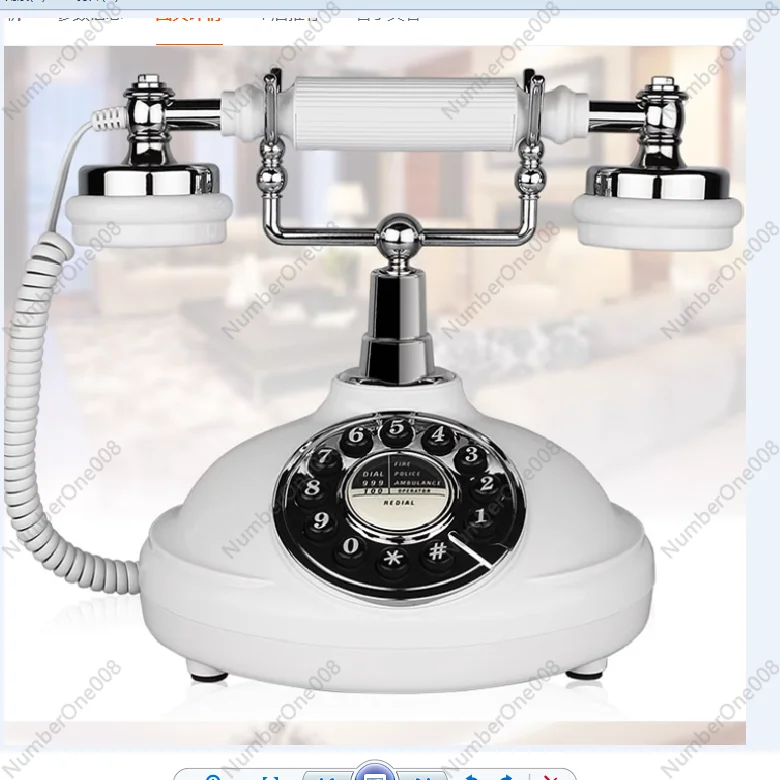 White Fashion European and American style Guest Room family telephone vintage household office phone