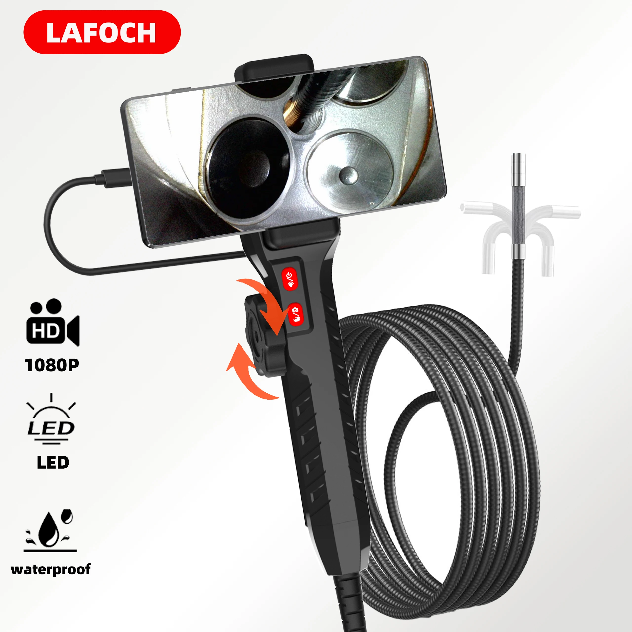 

1080P Endoscope, 2 -ways for Automotive Diesel Engine Carbon Deposition Detection, Aviation Detection endoscope cameras