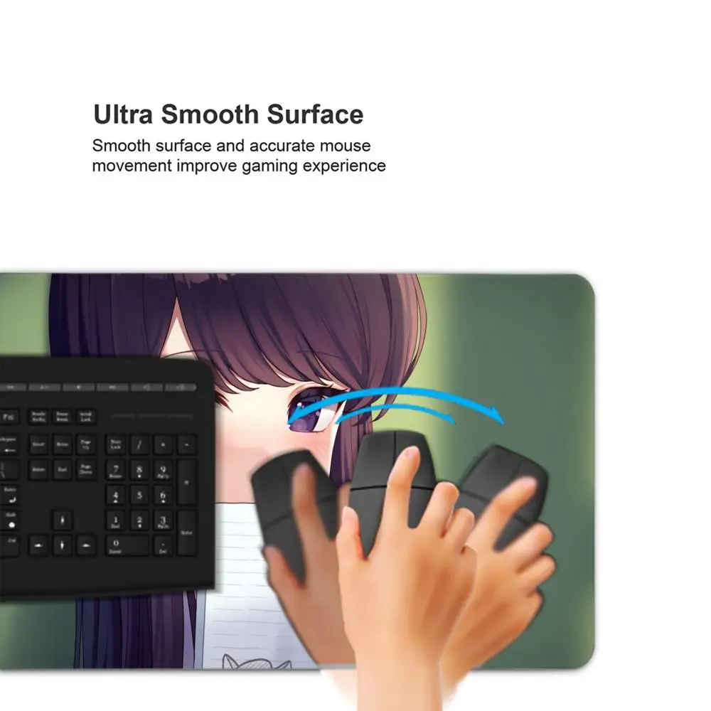 Anime Girl Komi Shouko Japanese Mousepad Large Gaming Mouse Pad LockEdge Thickened Computer Keyboard Table Desk Mat