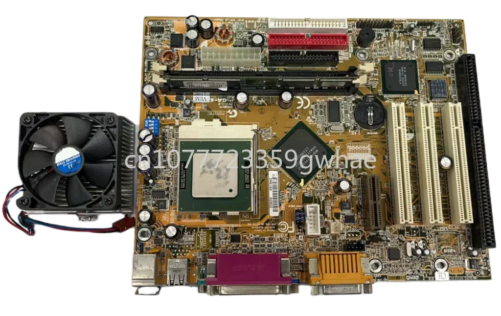 80% new motherboard, CPU memory fan, tested original 100% 8601T, GA-6VEML, GA-6VEM ISA, 3PCI VGA LPT, 1 ISA slot