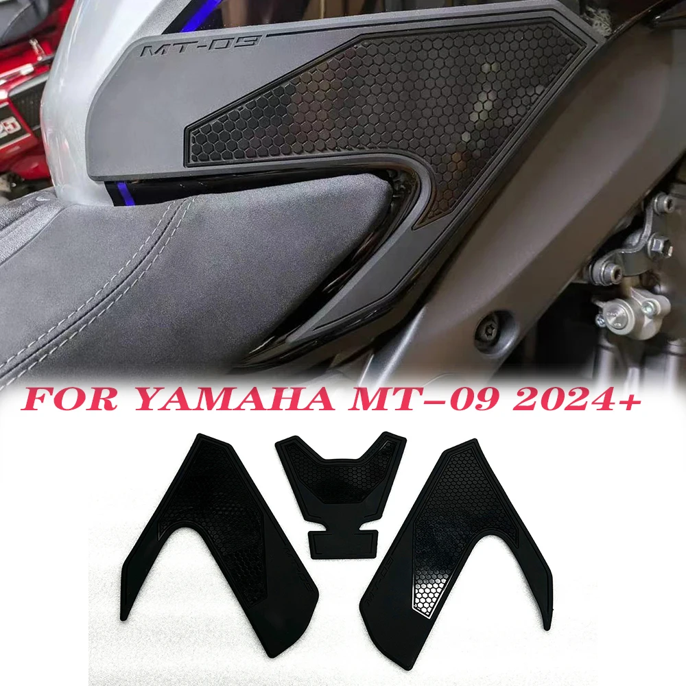 Non-Slip Side Fuel Tank Adesivos, impermeável Pad Adesivo De Borracha, Acessórios Da Motocicleta, YAMAHA MT09 MT-09 MT 09, 2024, 2025