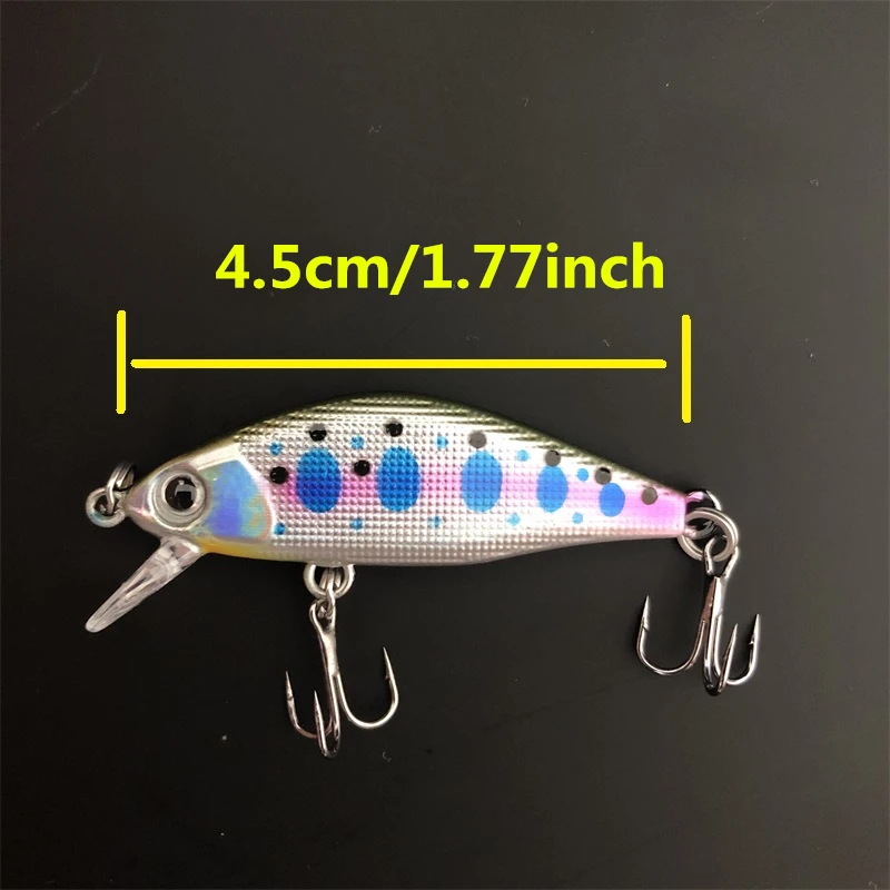 LURETV ima نفس 46S ماكس بطيئة غرق مينوتور سمك السلور 2 قطعة 4.6 سنتيمتر 4.5 جرام سمك السلمون المرقط الطريق المواد الصغيرة الطعم Makou تيار الطعم 9117 #4