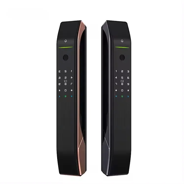 A7 Tuya Smart Home Digital Fingerprint & Combination Smart Door Lock with Wifi Remote Control Automatic Camera-Battery Powered