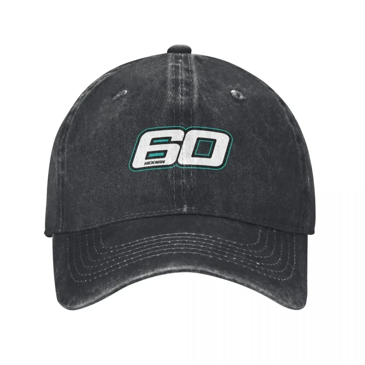 

Peter Hickman Number 60 Black and White Baseball Cap Fashion Beach Designer Hat western Hat Hat Man For The Sun Golf Men Women's